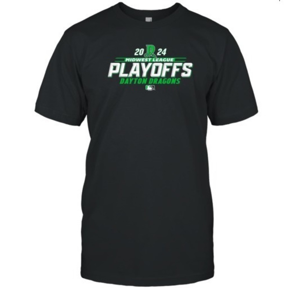 Dayton Dragons 2024 Midwest League Playoff T-Shirt